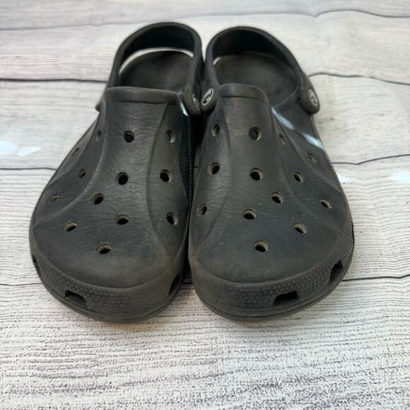 Crocs Ralen Lined Black Slide on Clogs Men Size 7 Women Size 9 - Picture 5 of 7
